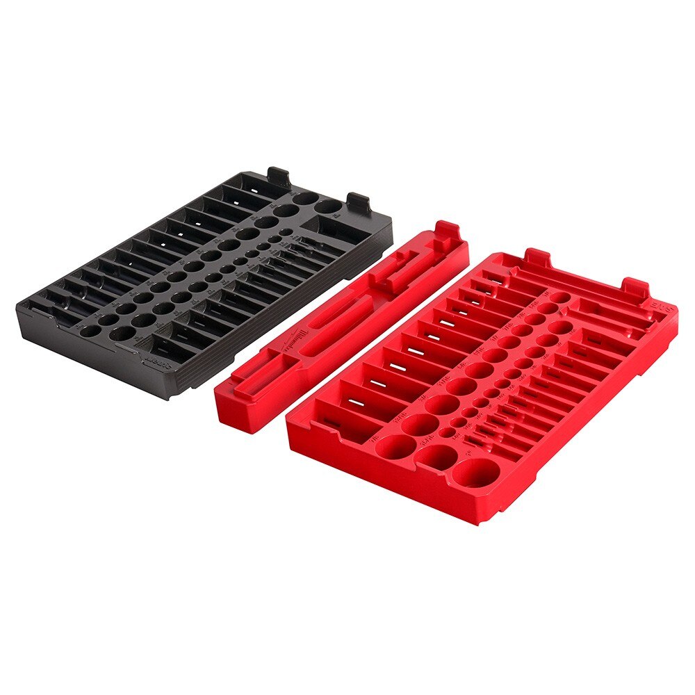 Milwaukee 48-22-9486T 1/4" & 3/8” 106pc Ratchet and Socket Set in PACKOUT - SAE & Metric Trays