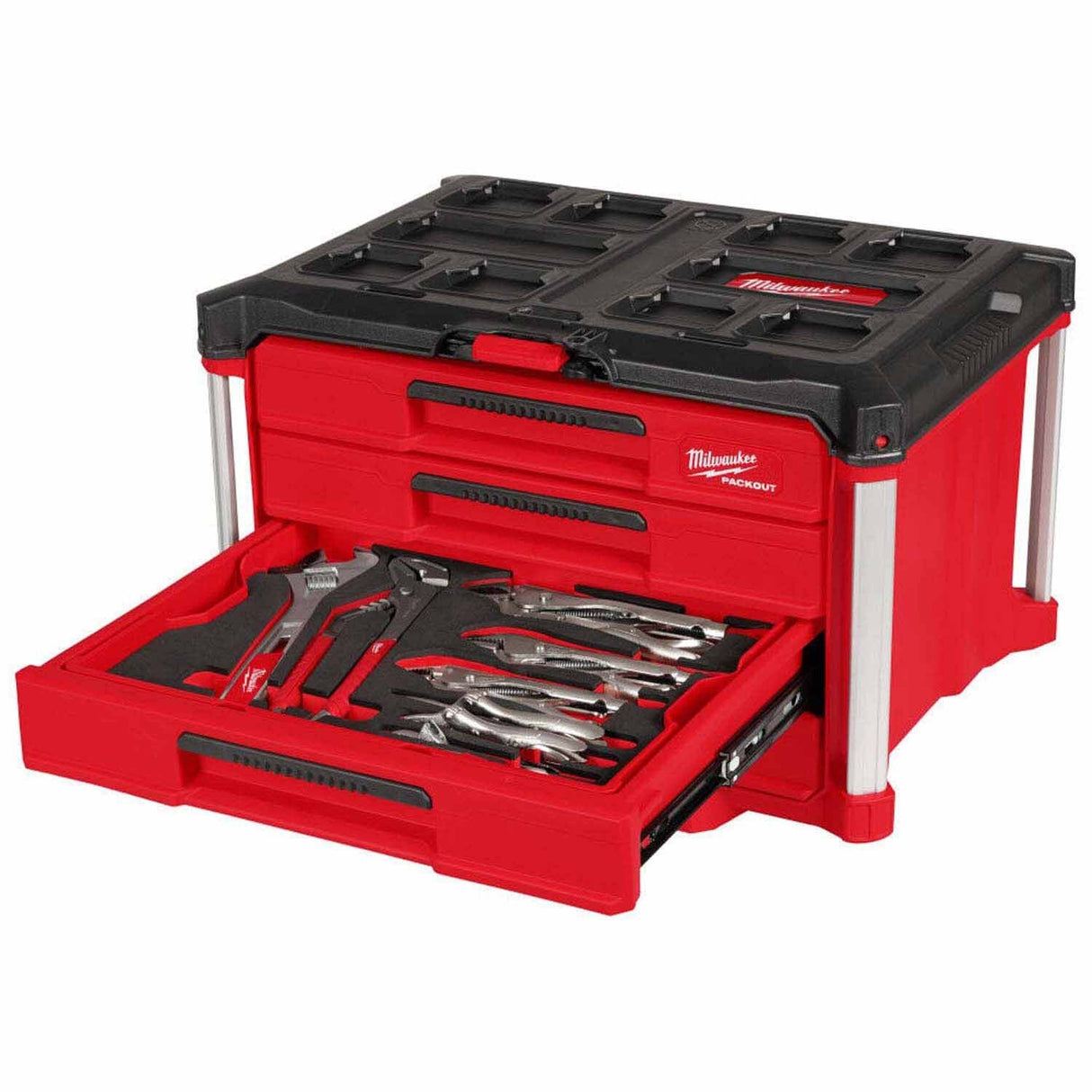 Milwaukee 48-22-9493 64pc. Hand Tool Set with PACKOUT 4 Drawer Tool Box