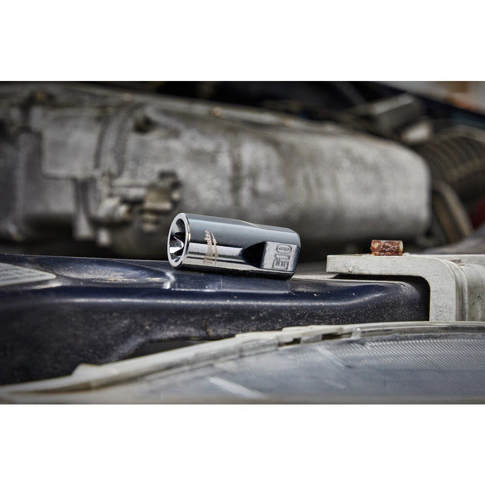 Milwaukee 48-22-9570 12pc 1/4”, 3/8”, & 1/2” Drive External TORX Socket Set - 7