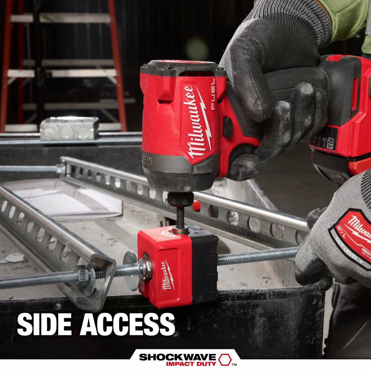 Milwaukee 48-32-2391 SHOCKWAVE Impact Duty 3/8" Threaded Rod Nut Runner - 7