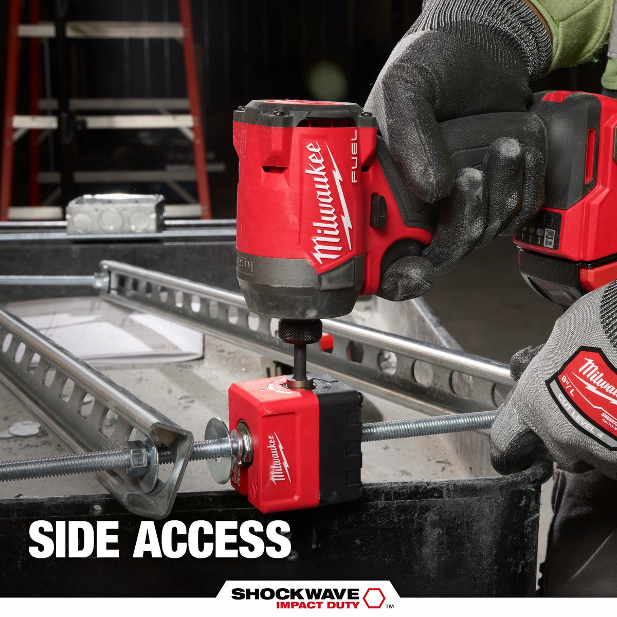 Milwaukee 48-32-2391 SHOCKWAVE Impact Duty 3/8" Threaded Rod Nut Runner - 7