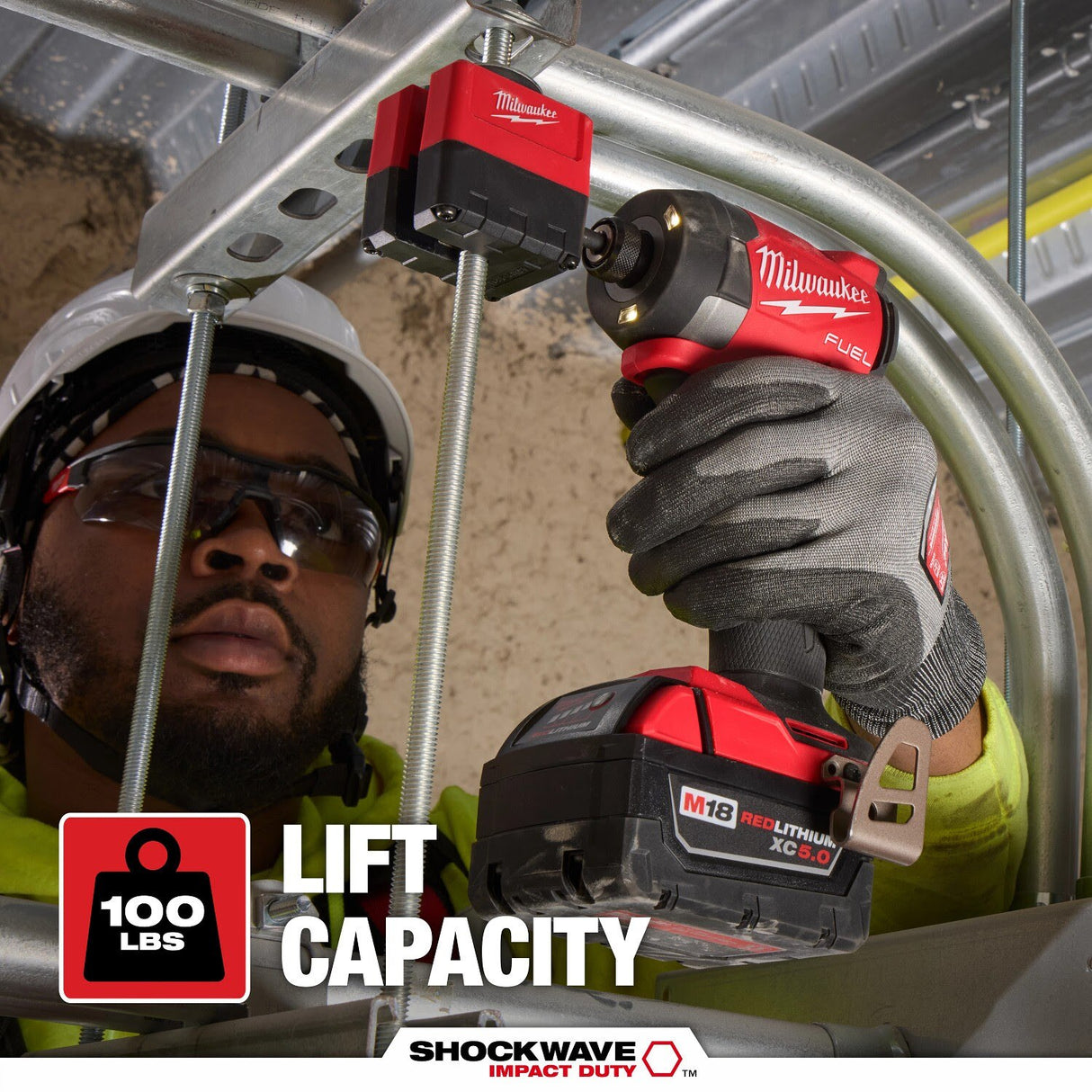 Milwaukee 48-32-2391 SHOCKWAVE Impact Duty 3/8" Threaded Rod Nut Runner - 8