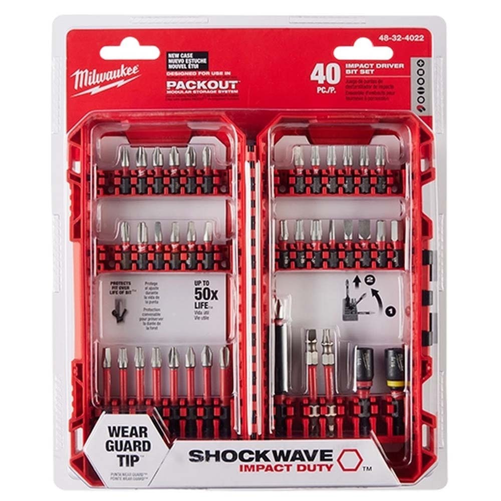 Milwaukee 48-32-4022 SHOCKWAVE Impact Duty Driver Bit Set  (40 Piece) - 2