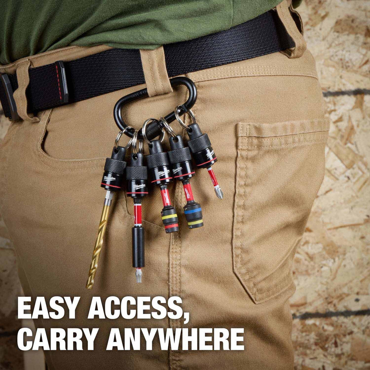 Milwaukee 48-32-4537 5PC Bit Holder with Carabiner - 3