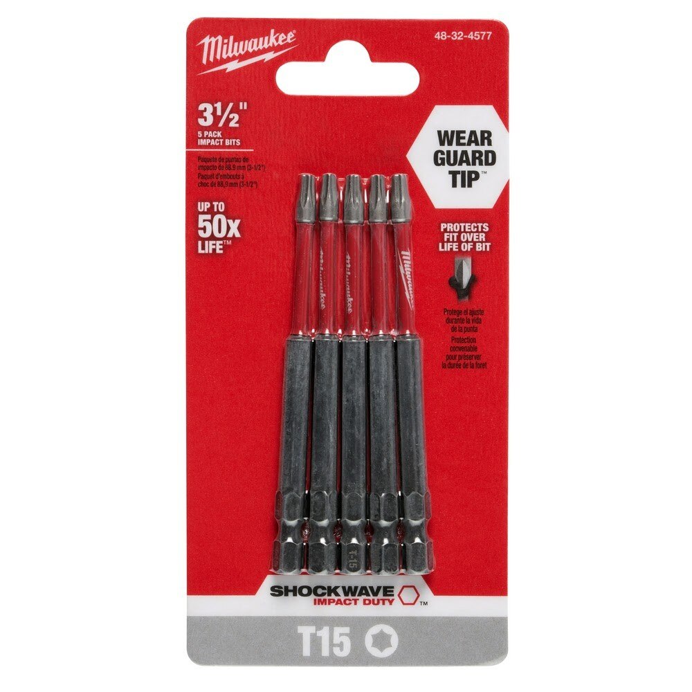 Milwaukee 48-32-4577 Shockwave 3.5" T15 5PK - 7