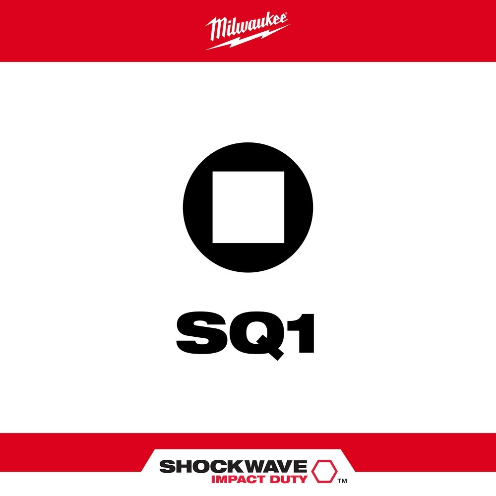 Milwaukee 48-32-4670 SHOCKWAVE Impact Duty™ 3-1/2" SQ1 Bit 2PK - 2