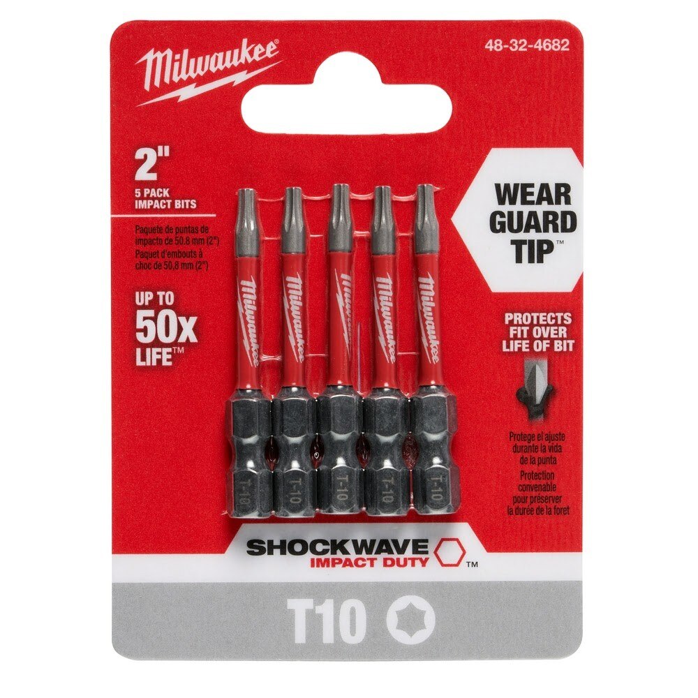 Milwaukee 48-32-4682 Shockwave 2" T10 5PK - 7
