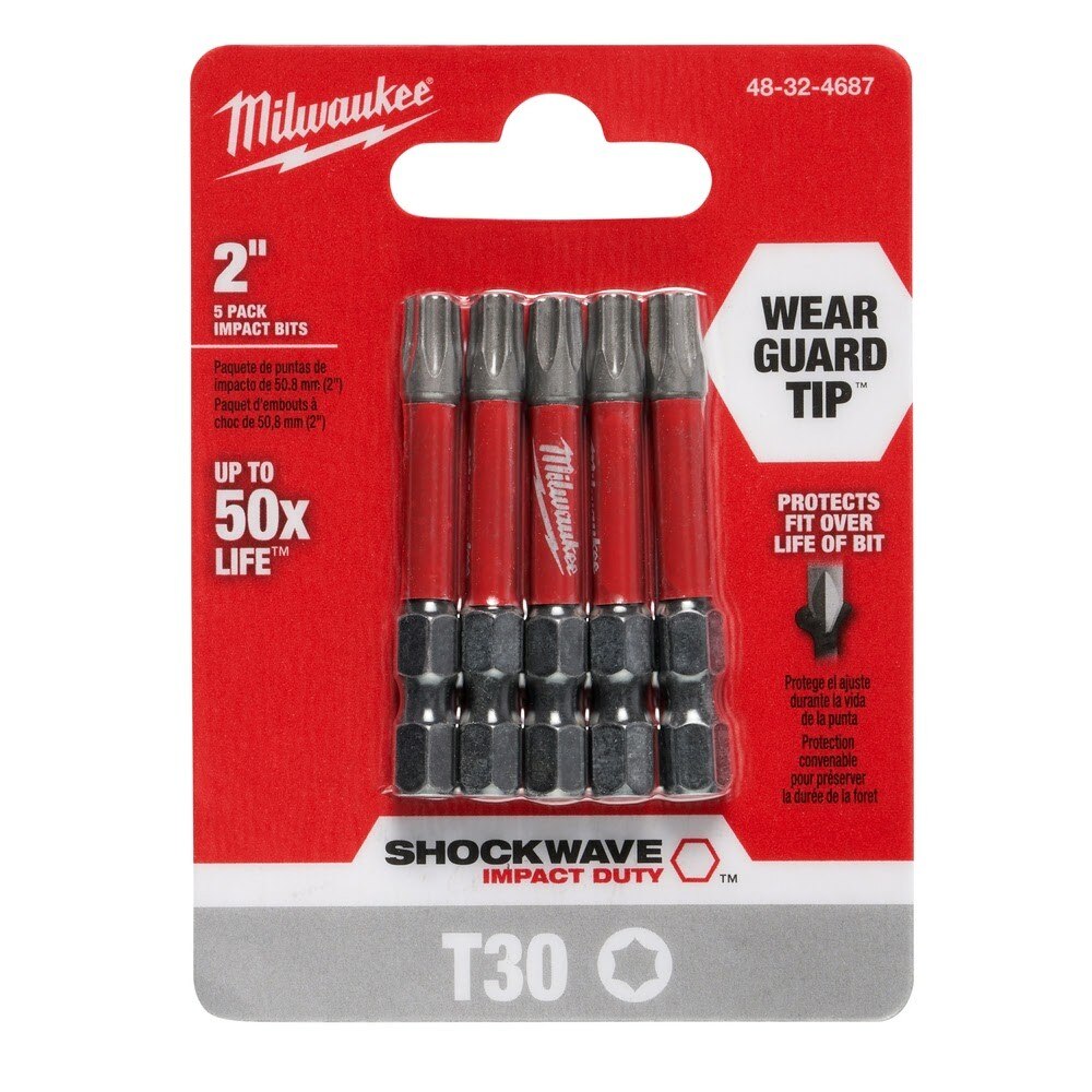 Milwaukee 48-32-4687 Shockwave 2" T30 5PK - 7