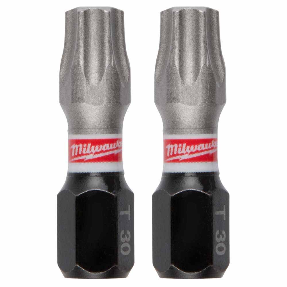 Milwaukee 48-32-4732 Bulk Pack of 25 SHOCKWAVE Impact Duty 1" T30 Insert Bits for Impact Drivers