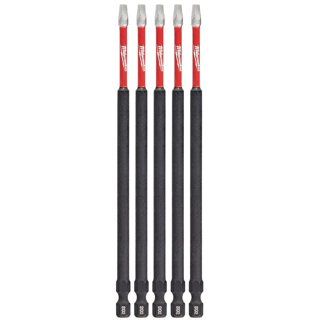 Milwaukee 48-32-4855 SHOCKWAVE™ 6 in. Square Recessed #2 Power Bit (5 Pack)