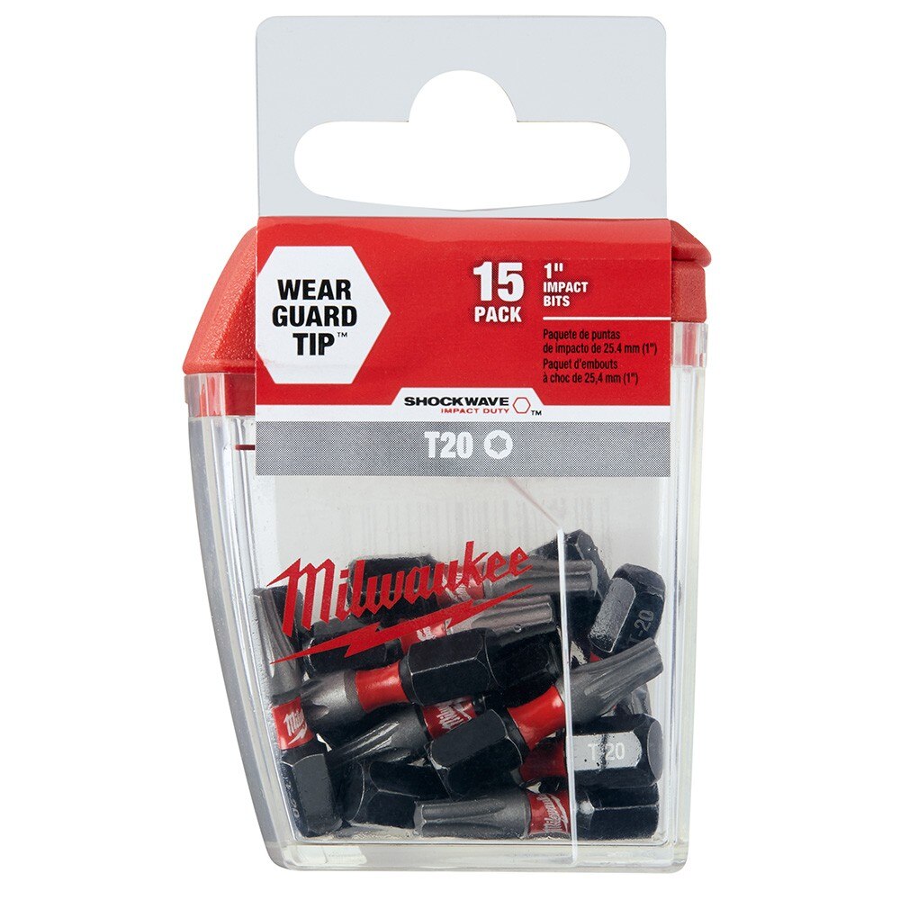 Milwaukee 48-32-5011 SHOCKWAVE 1" T20 Impact Bit 15PK TIC TAC - 2