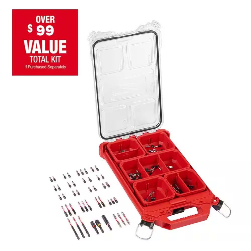 Milwaukee 48-32-5157 SHOCKWAVE Impact Duty 90PC Driver Bit Set with PACKOUT Case - 2