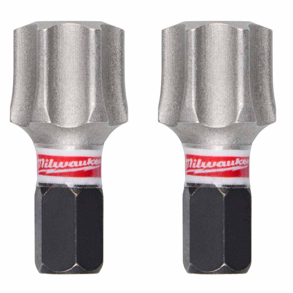 Milwaukee 48-32-6003 SHOCKWAVE Impact Duty 1" T55 Insert Bits 2Pk for Impact Drivers/Drill Drivers