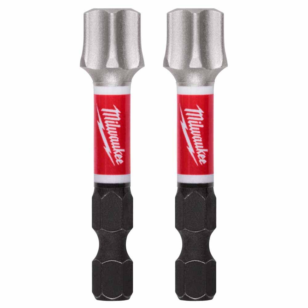 Milwaukee 48-32-6004 2" T55 Impact Duty Driver Bits 2-Pack for Impact Drivers and Drill Drivers