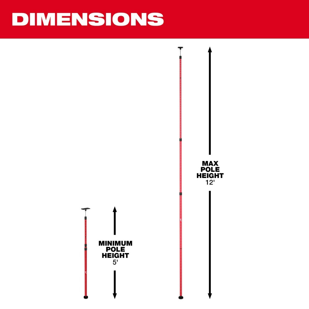 Milwaukee 48-35-1511 Milwaukee 12ft Telescoping Laser Pole - 4