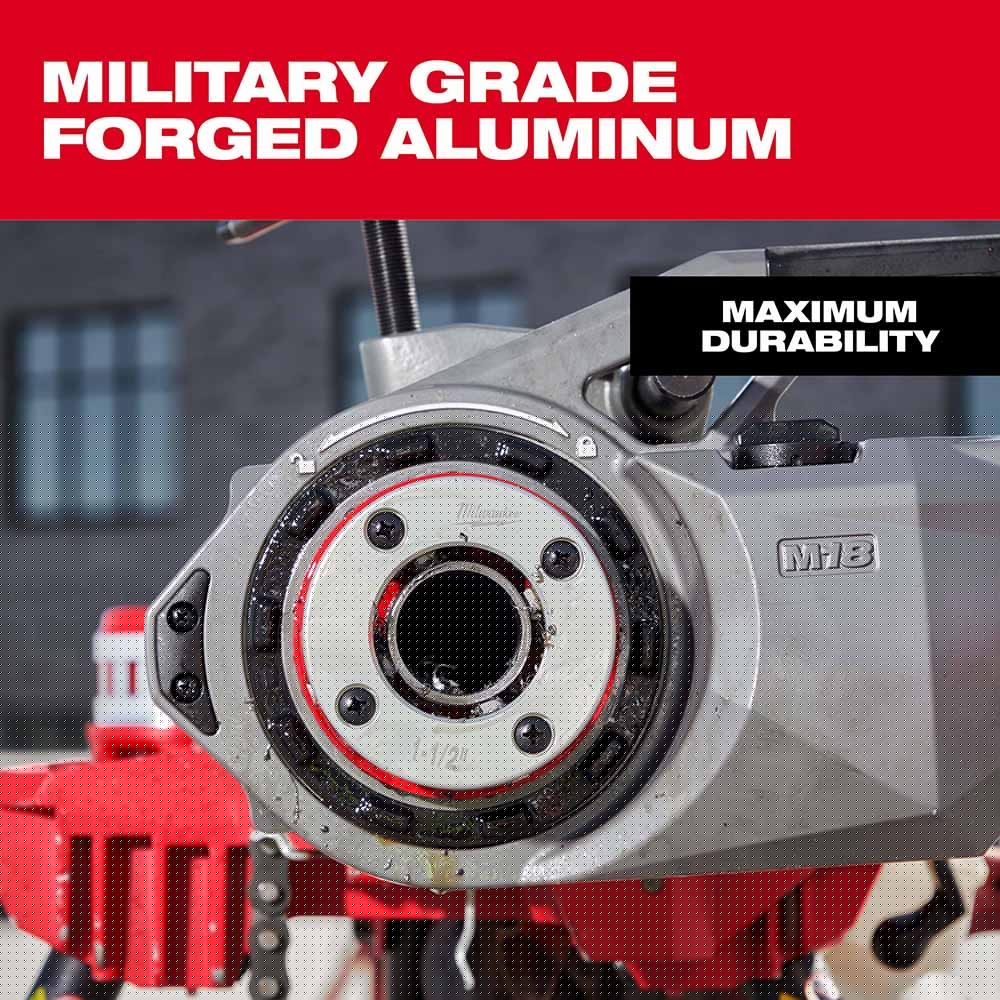 Milwaukee 48-36-1011 1-1/2" High Speed NPT Portable Pipe Threading Forged Aluminum Die Head - 7