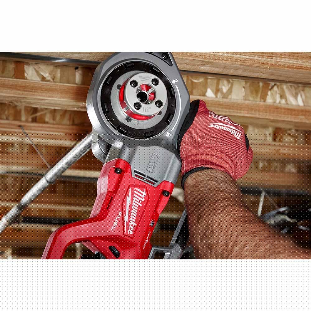 Milwaukee 48-36-1310 Compact 1-1/4" Alloy NPT Portable Pipe Threading Forged Aluminum Die Head - 8