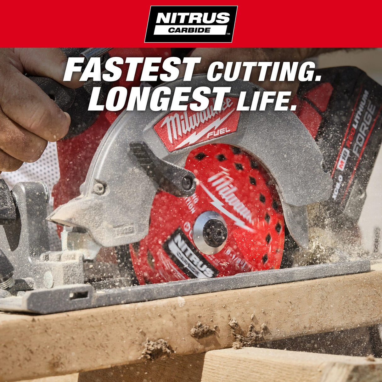 Milwaukee 48-40-0652 6-1/2 " 24T NITRUS Carbide Framing and Demolition Circular Saw Blade (2 Pack) - 2