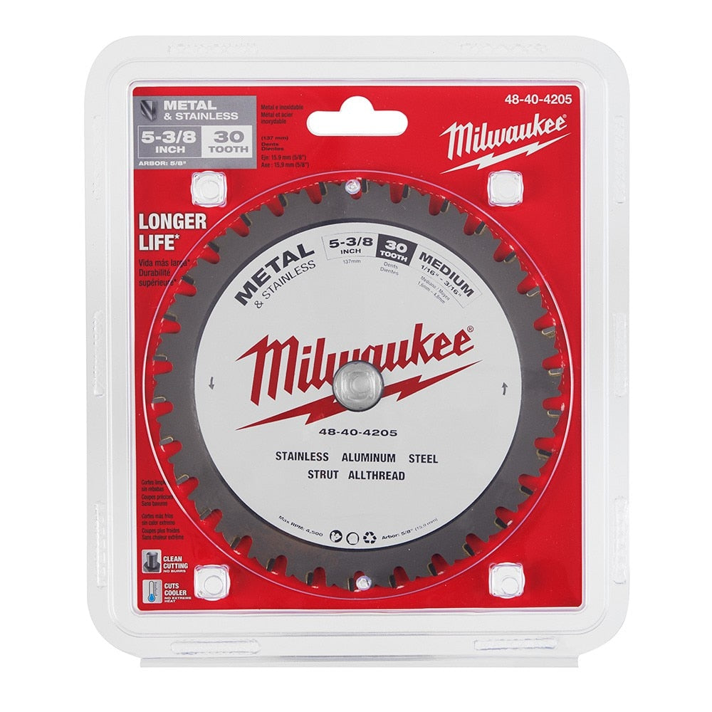 Milwaukee 48-40-4205 5-3/8" 30T METAL & STAINLESS CSB, 5/8" - 2
