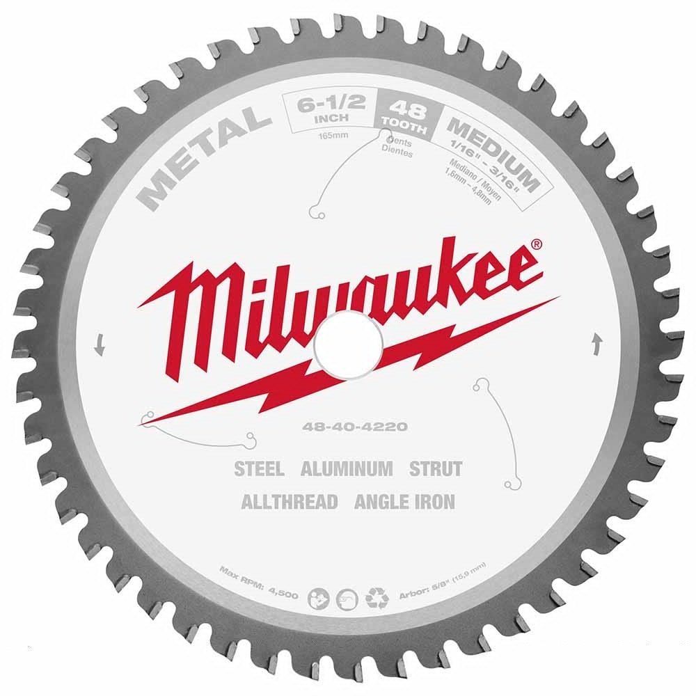 Milwaukee 48-40-4220 6-1/2" 48T METAL CSB, 5/8"