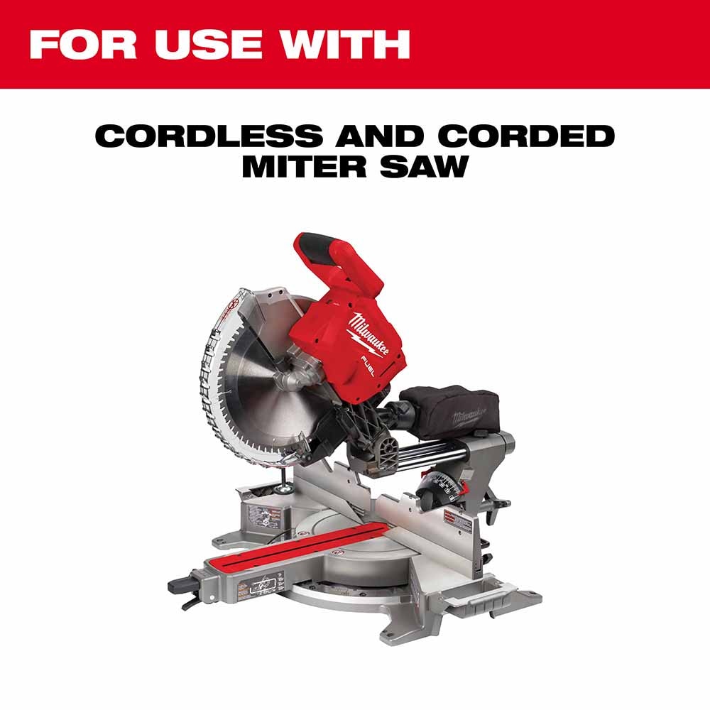 Milwaukee 48-40-4265 12" 60T METAL CSB, 1" - 3