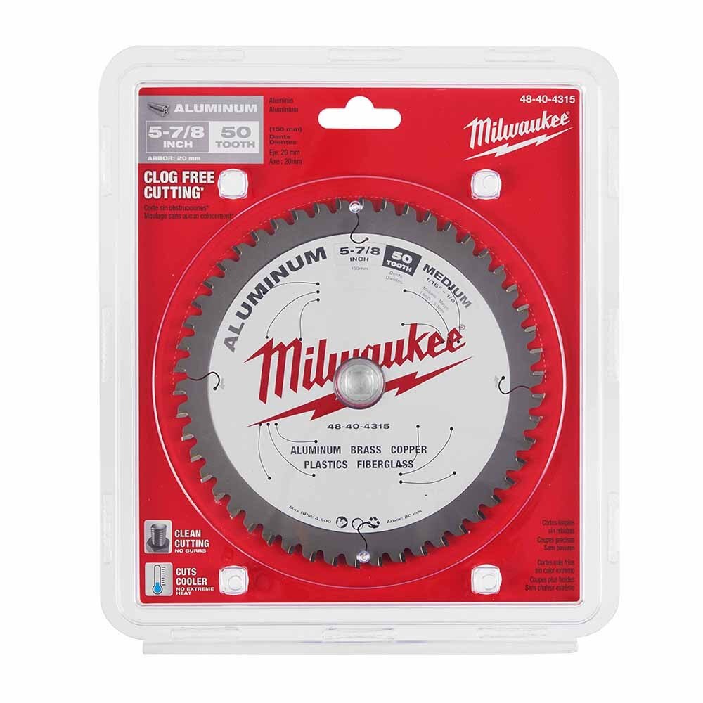 Milwaukee 48-40-4315 5-7/8" 50T ALUMINUM CSB, 20MM - 6