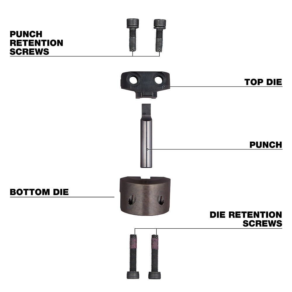 Milwaukee 48-44-0274 M18 FUEL 10Ga Nibbler Punch & Die Set - 2