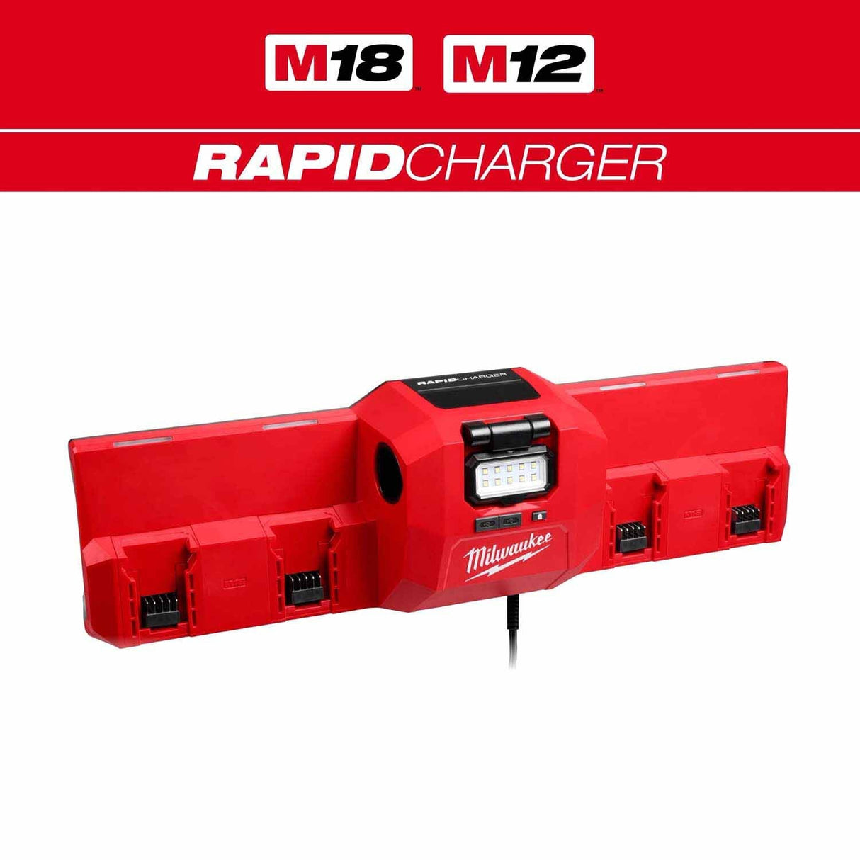 Milwaukee 48-59-1804 M18 and M12 Gangbox Rapid Charger - 3