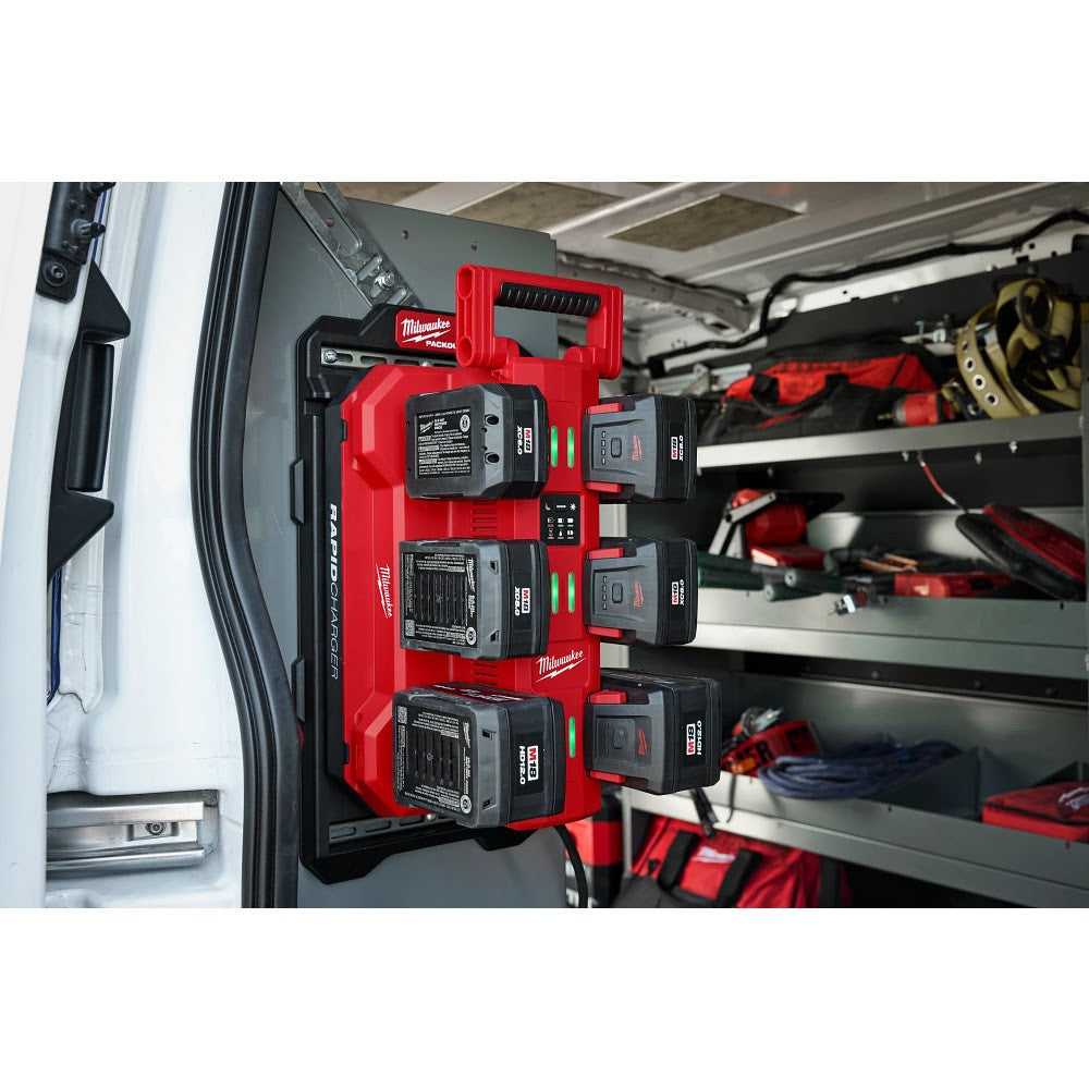 Milwaukee 48-59-1817 M18 Six Bay Daisy Chain Rapid Charger - 9