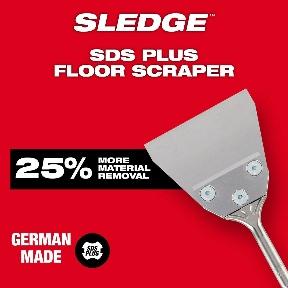 Milwaukee 48-62-6046 SDS+ 4" x 10" Floor Scraper - 5