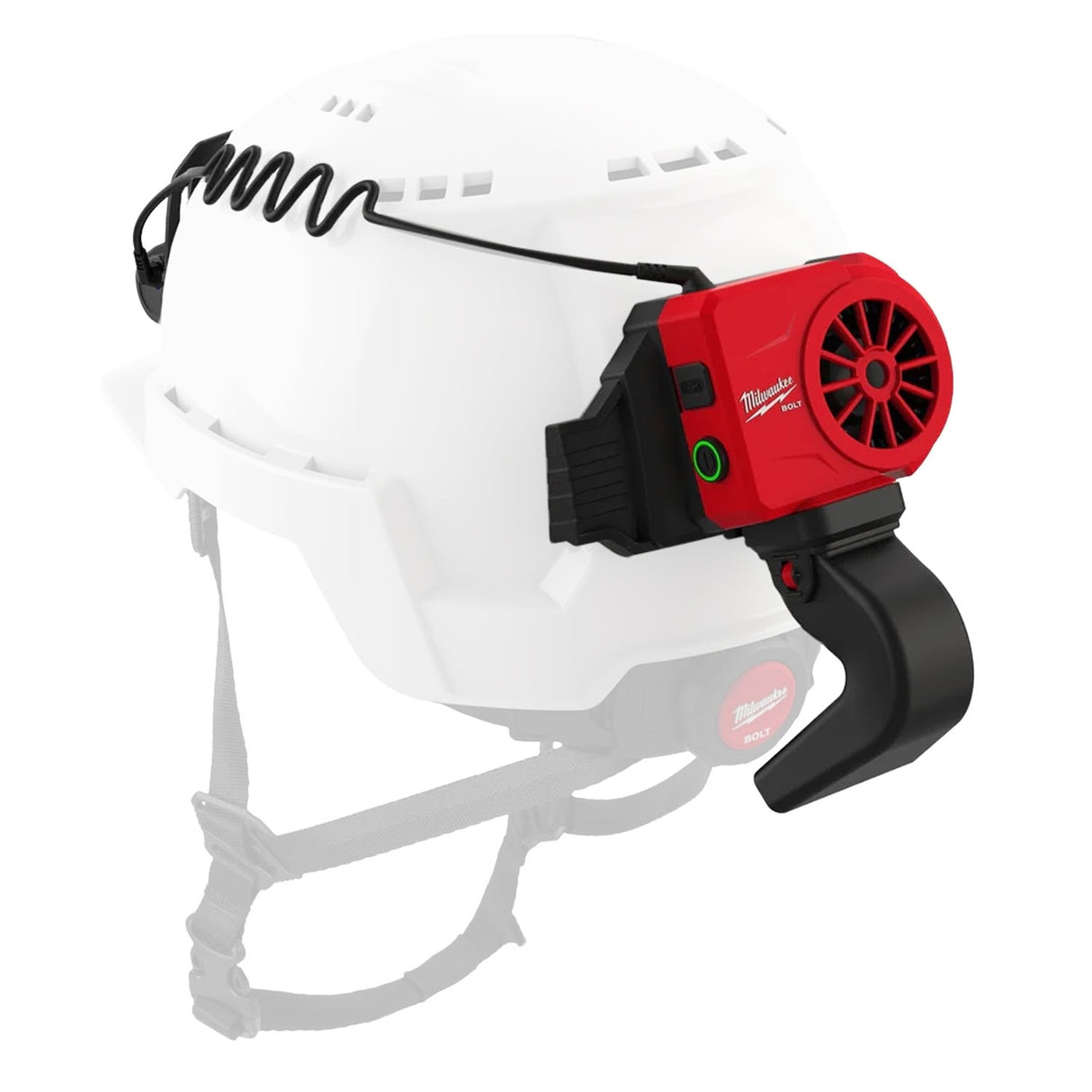 Milwaukee 48-73-1385 BOLT REDLITHIUM USB Cooling Fan for Safety Helmets and Hard Hats