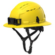 Milwaukee 48-73-1652 BOLT Yellow Full Brim Vented Safety Helmet – Type 2, Class C