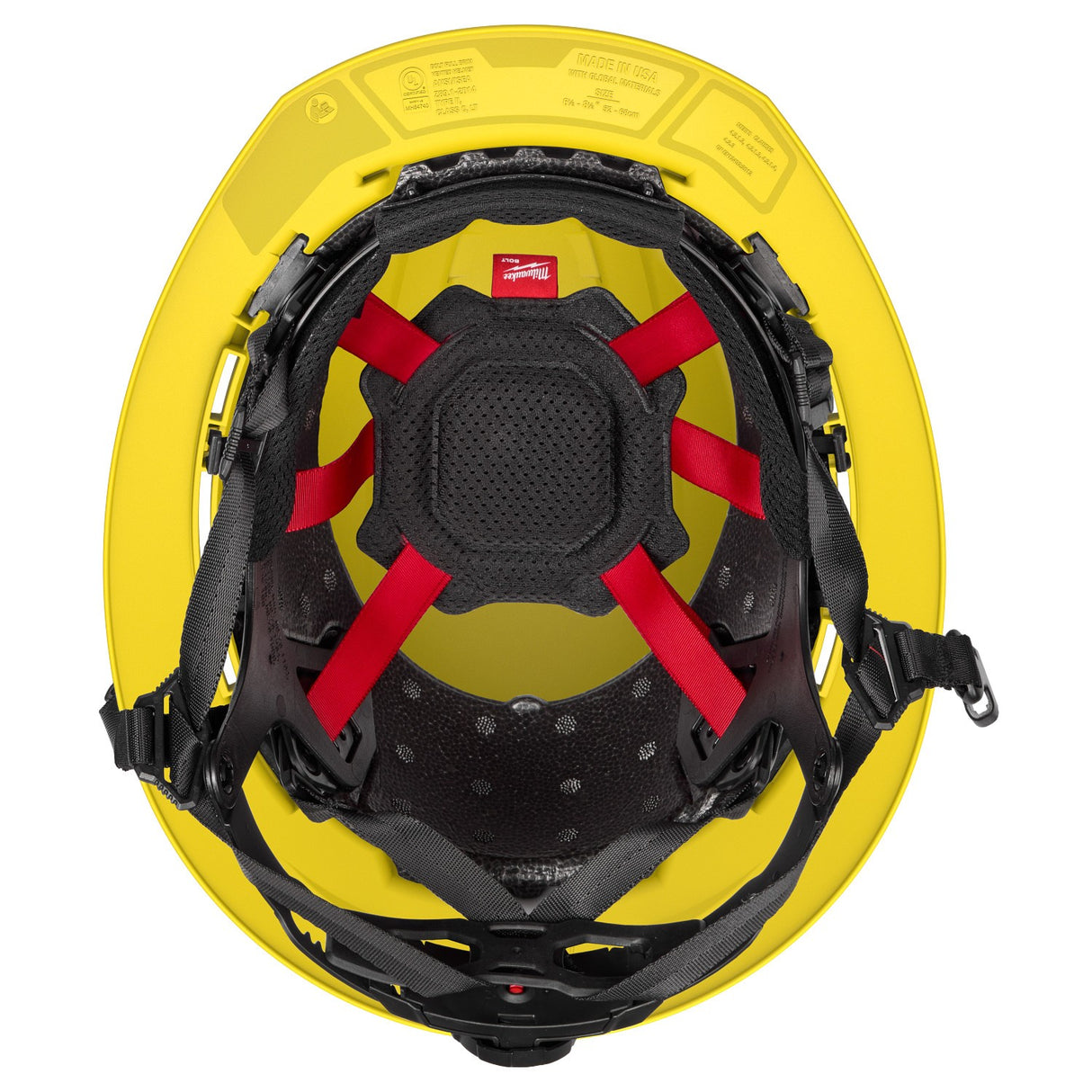 Milwaukee 48-73-1652 BOLT Yellow Full Brim Vented Safety Helmet – Type 2, Class C - 2