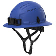 Milwaukee 48-73-1654 BOLT Blue Full Brim Vented Safety Helmet – Type 2, Class C