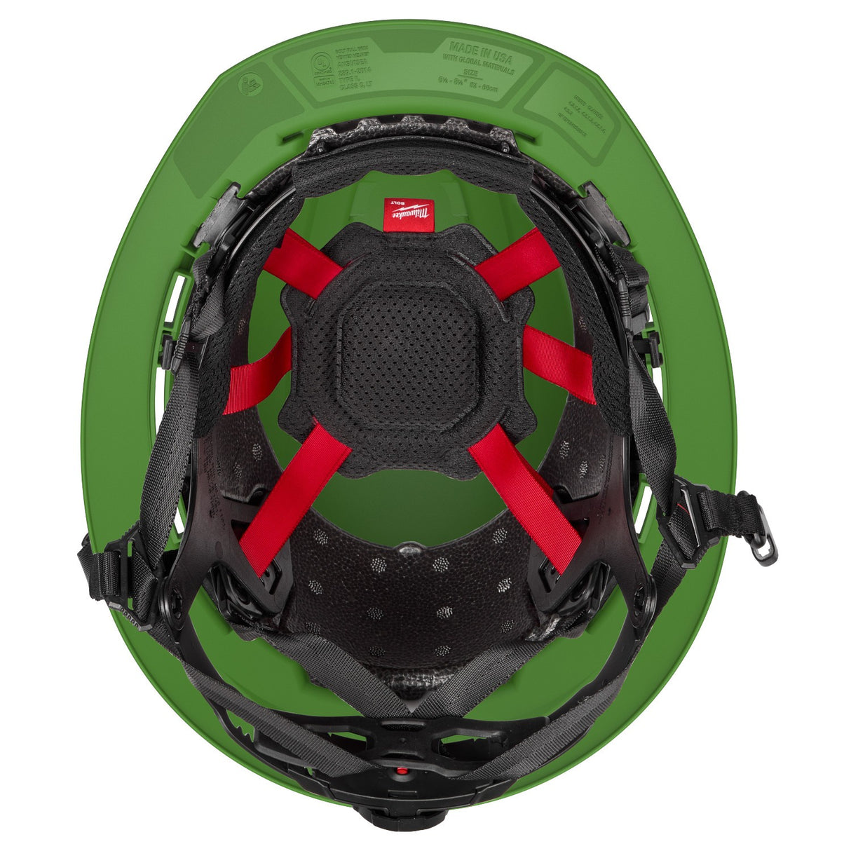 Milwaukee 48-73-1690 BOLT Green Full Brim Vented Safety Helmet – Type 2, Class C - 2