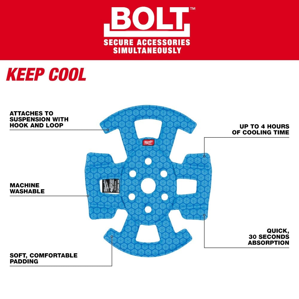 Milwaukee 48-73-4544 BOLT Safety Helmet Cooling Liner - 5