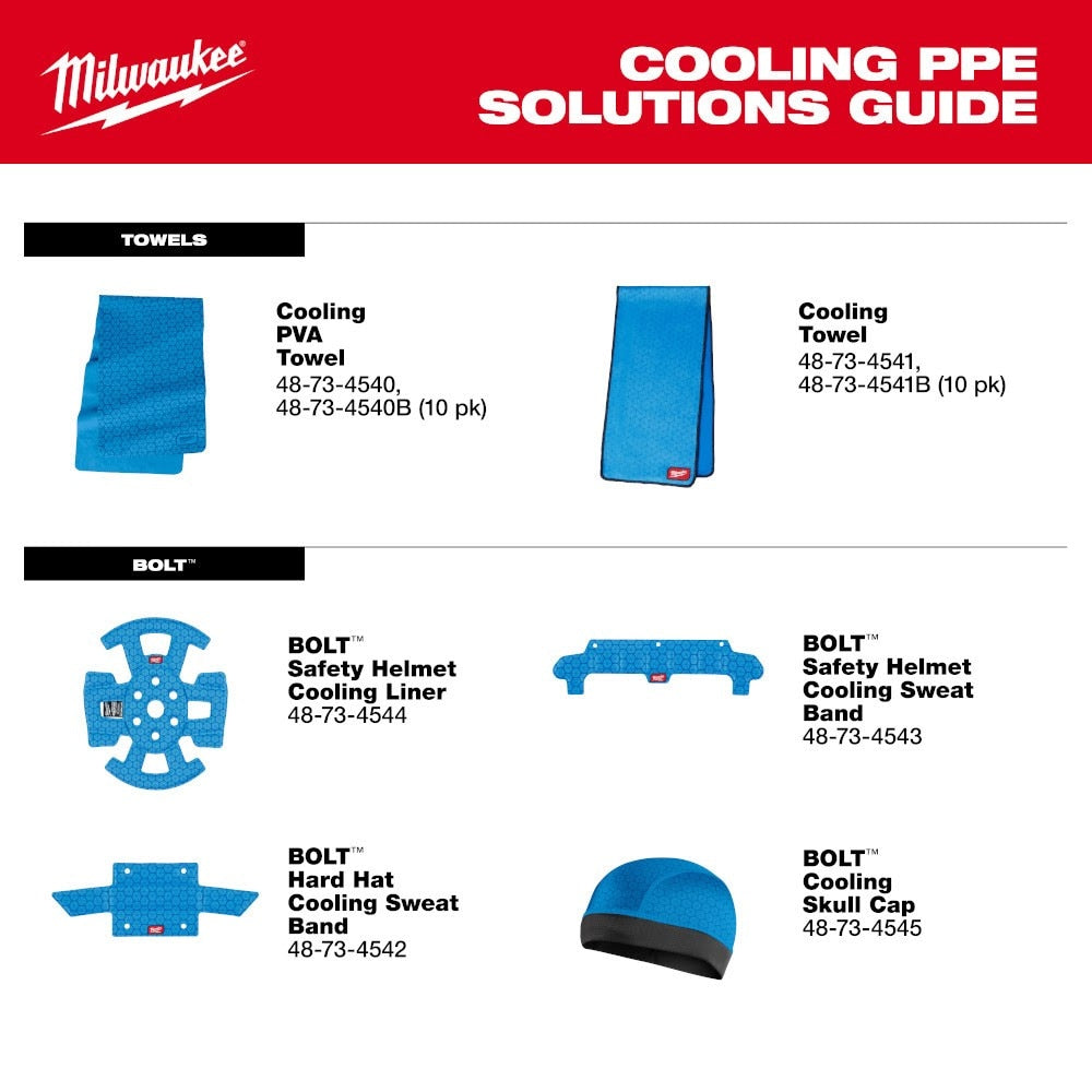 Milwaukee 48-73-4544 BOLT Safety Helmet Cooling Liner - 9