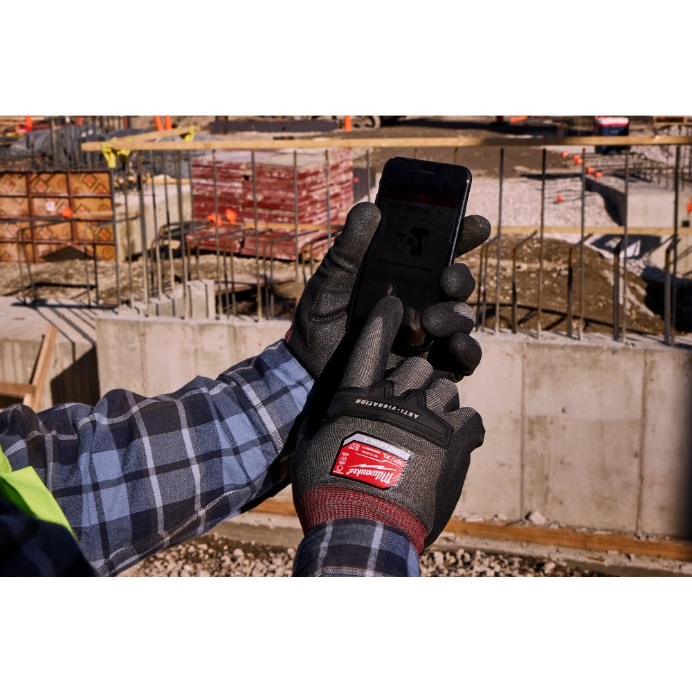 Milwaukee 48-73-8761 Anti-Vibration Cut Level 4 High Dexterity Nitrile Dipped Glove - Medium - 8