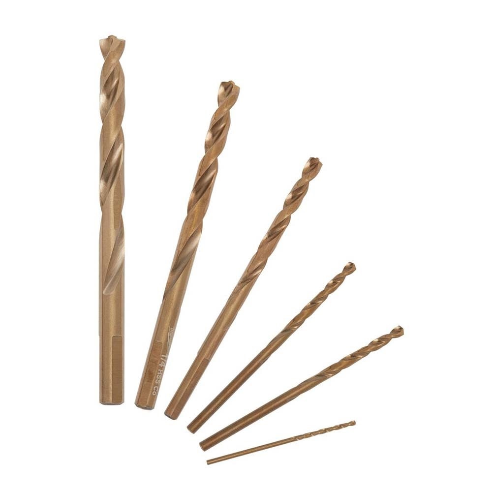 Milwaukee 48-89-2330 Cobalt Red Helix Drill Bit Set for Drill Drivers (6-Piece)