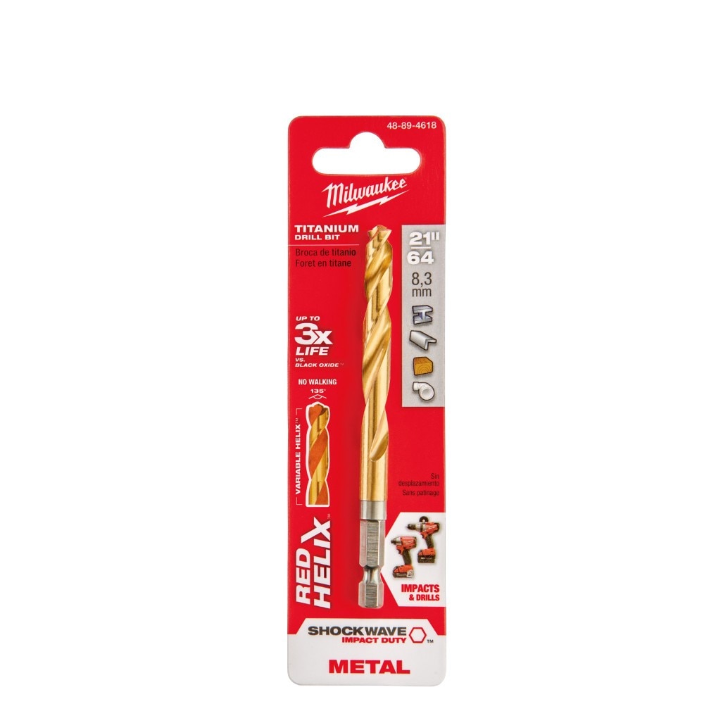 Milwaukee 48-89-4618 21/64" Titanium Shockwave Drill Bit - 2