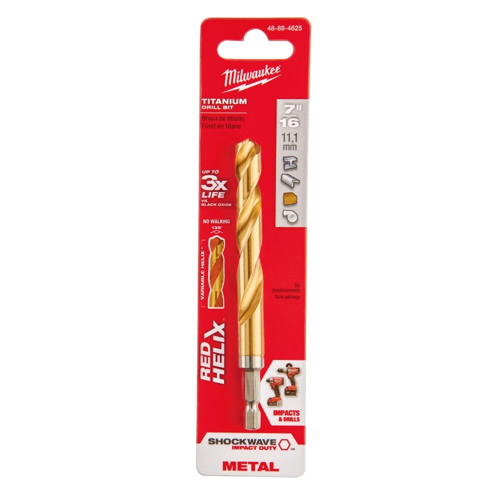 Milwaukee 48-89-4625 7/16" Titanium Shockwave Drill Bit - 2