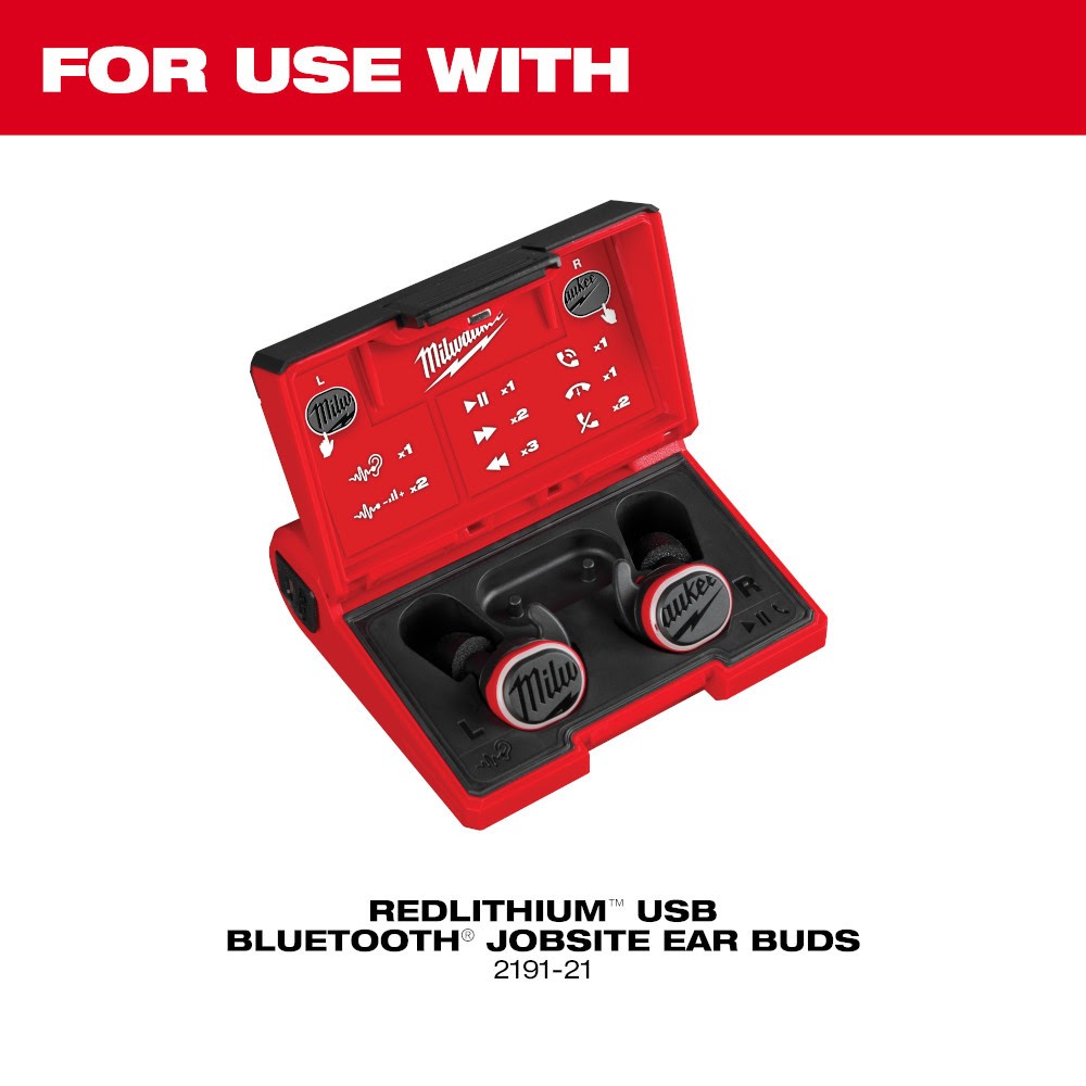 Milwaukee 49-16-0102 Jobsite Earbuds Foam Ear Tip Kit - S - 3