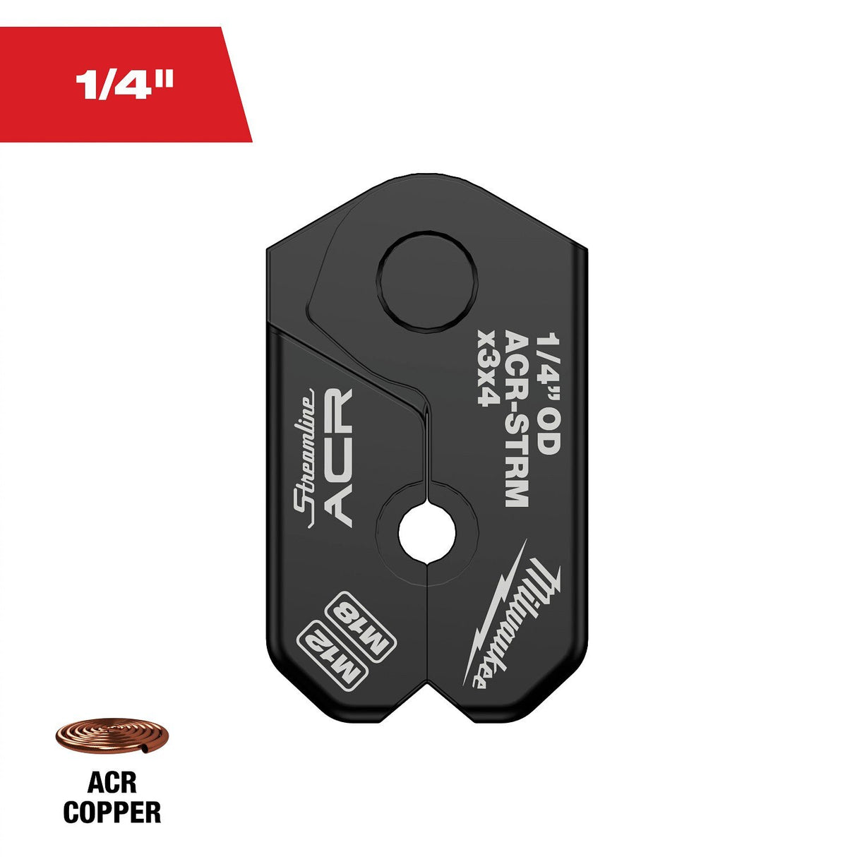 Milwaukee 49-16-2650MX 1/4" Streamline ACR Pivoting Press Ring - 12