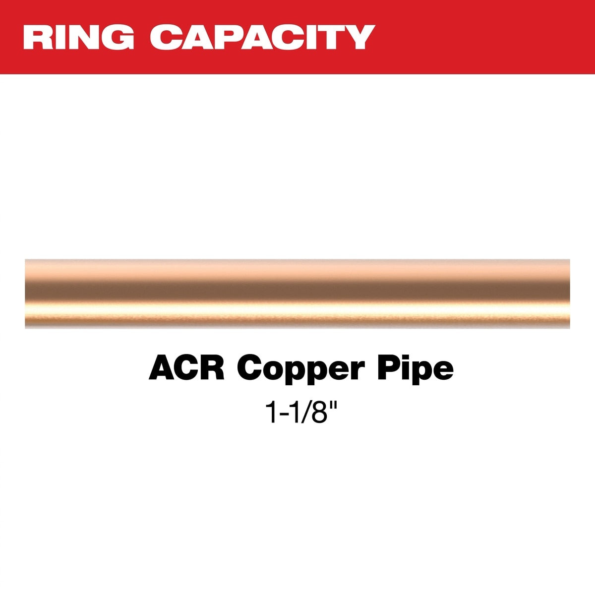 Milwaukee 49-16-2657ZX 1-1/8" ZoomLock MAX B MaxiPro Pivoting Press Ring for ACR Copper - 3
