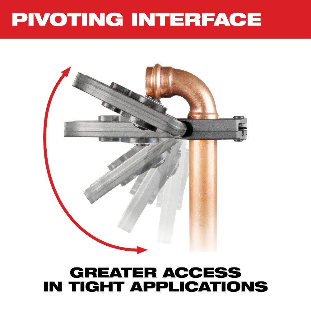 Milwaukee 49-16-2658X 4" CTS-V Pivoting Press Ring for M18 FORCE LOGIC Press Tools - 4