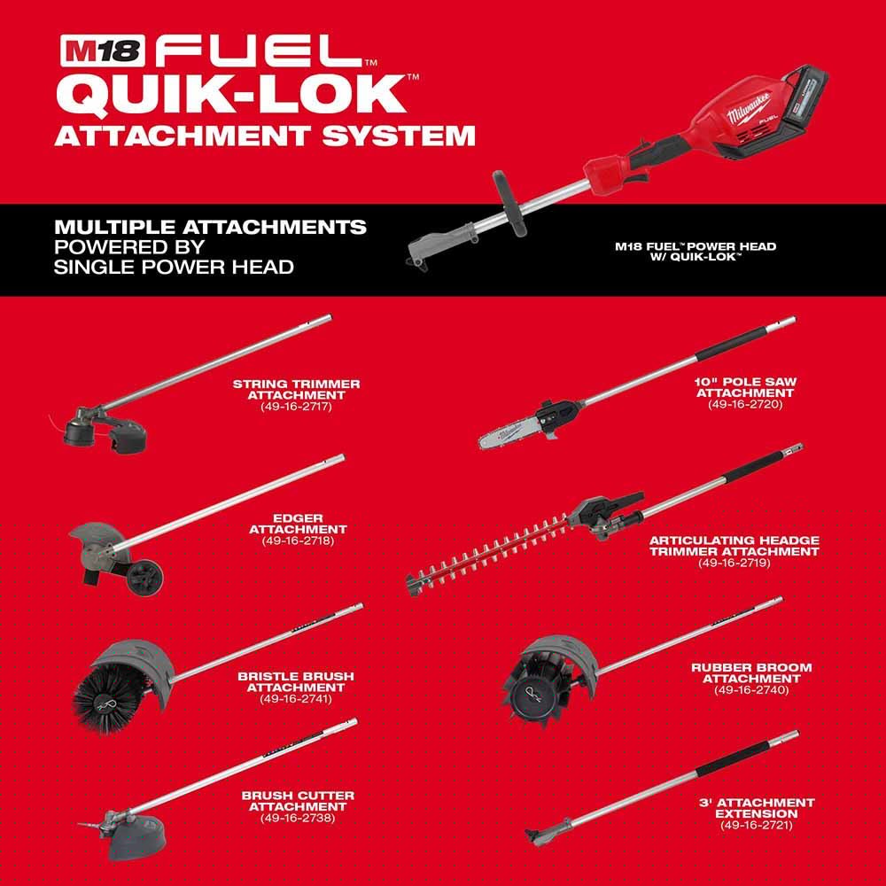 Milwaukee 49-16-2738R M18 FUEL QUIK-LOK 9" Brush Cutter Attachment (Reconditioned) - 5