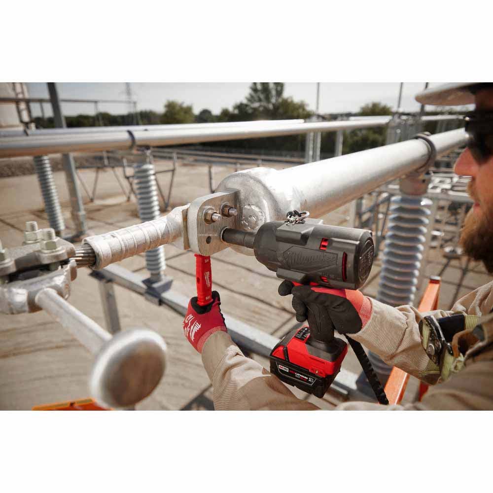 Milwaukee 49-16-2966 M18 FUEL 1/2" High Torque Impact Wrench w/ Pin Detent Protective Boot - 4