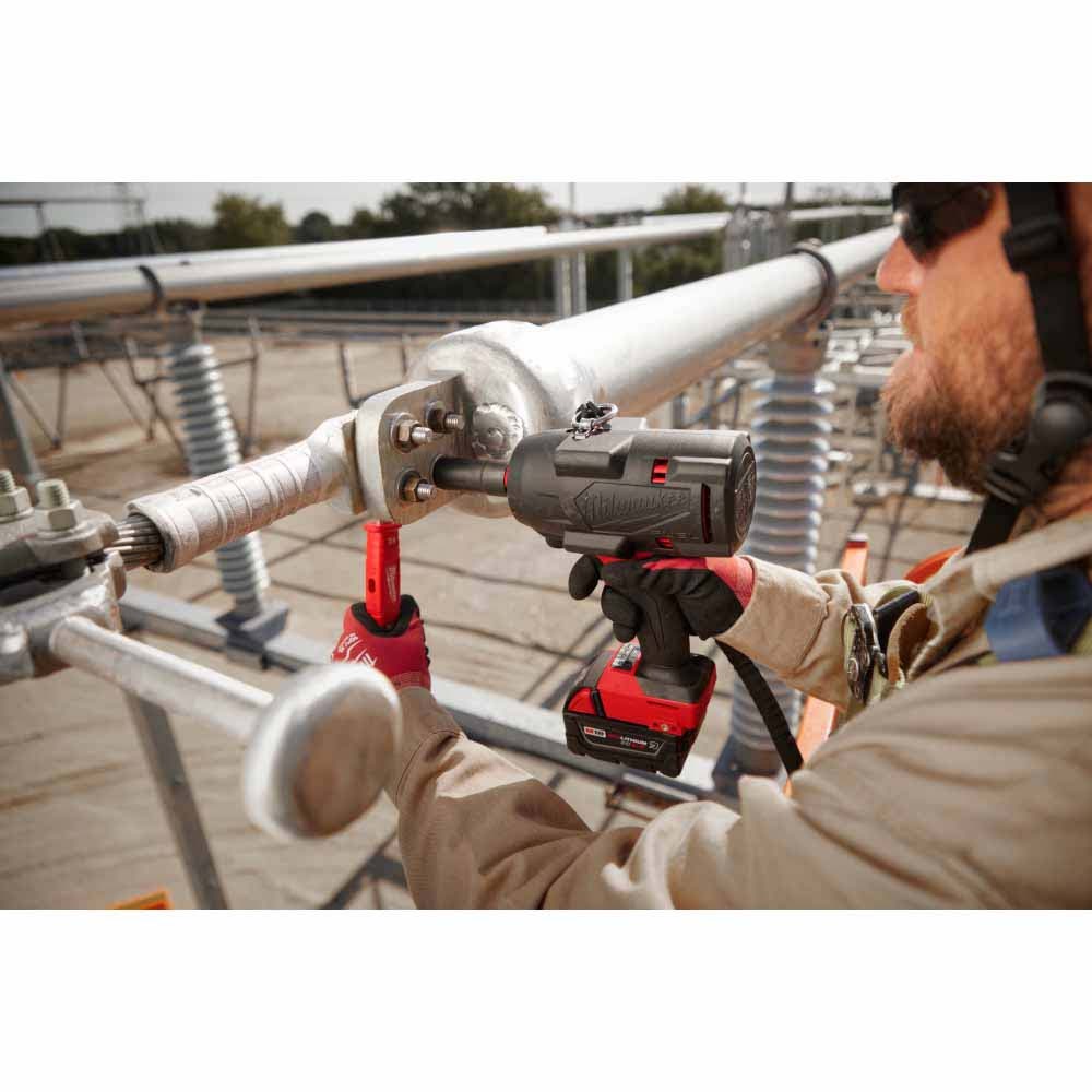 Milwaukee 49-16-2966 M18 FUEL 1/2" High Torque Impact Wrench w/ Pin Detent Protective Boot - 5