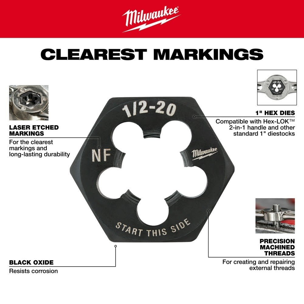 Milwaukee 49-22-5600 17PC SAE Tap and Die Set - 4