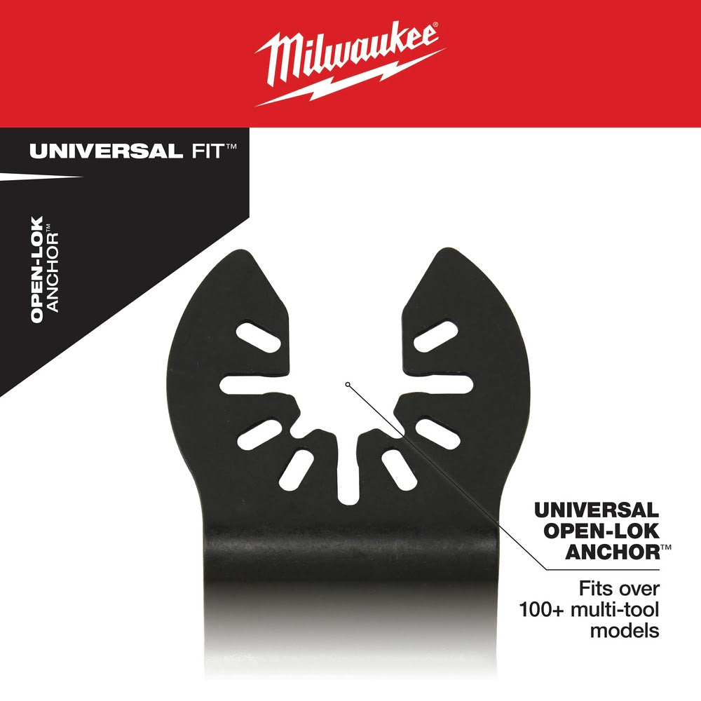 Milwaukee 49-25-1523 Milwaukee® OPEN-LOK™ 1-3/8" TITANIUM ENHANCED CARBIDE TEETH MULTI-MATERIAL BLADE 3PK - 6